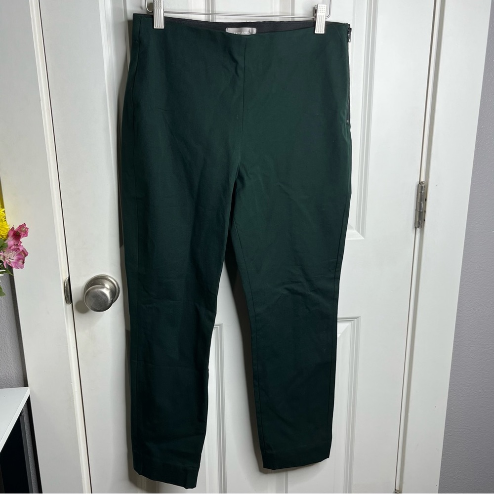 Everlane Dark Green Skinny Tailored Pants